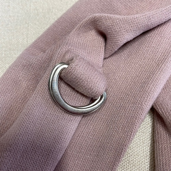 Light Pink Roll Tab Knit Open Front Jacket Nordstrom - Picture 9 of 10